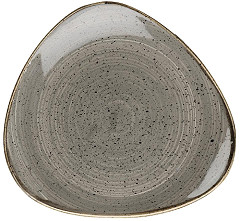  Churchill Assiettes triangulaires Stonecast Peppercorn Grey 305mm (Lot de 6) 