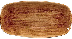 Churchill Assiettes oblongues Stonecast Patina Vintage Copper 298mm (Lot de 12) 