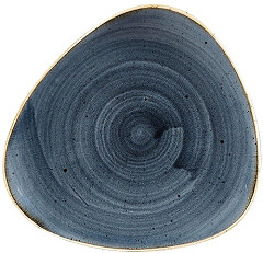  Churchill Assiettes triangulaires Stonecast Blueberry 192mm (Lot de 12) 