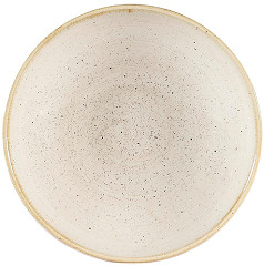  Churchill Assiettes coupes rondes Stonecast Nutmeg Cream 182mm (Lot de 12) 