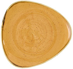  Churchill Assiettes triangulaires Stonecast Tangerine 229mm (Lot de 12) 