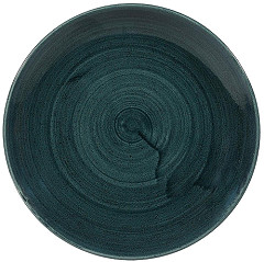  Churchill Assiettes rondes Stonecast Patina Rustic Teal 217mm (Lot de 12) 