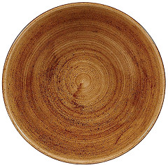  Churchill Assiettes coupes rondes Stonecast Patina Vintage Copper 182mm (Lot de 12) 