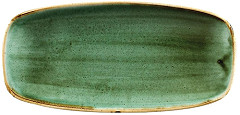  Churchill Assiettes oblongues Stonecast No.4 Samphire Green 269 x 127mm (Lot de 12) 