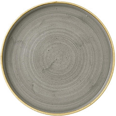  Churchill Assiettes avec rebord Stonecast Peppercorn Grey 260mm (Lot de 6) 