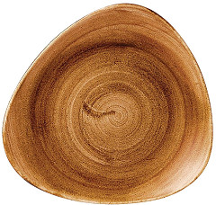  Churchill Assiettes triangulaires Stonecast Patina Lotus Vintage Copper 254mm (Lot de 12) 
