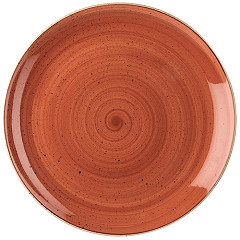  Churchill Assiettes avec rebord Churchill&nbsp; Stonecast Spiced Orange Evolve 324mm (Lot de 6) 