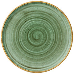  Churchill Assiettes avec rebord Stonecast Samphire Green 260mm (Lot de 6) 