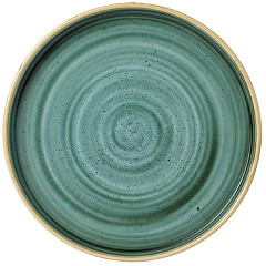  Churchill Assiettes avec rebord Stonecast Samphire Green 210mm (Lot de 6) 