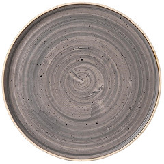  Churchill Assiettes avec rebord Stonecast Peppercorn Grey 275mm (Lot de 6) 