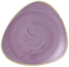  Churchill Assiettes triangulaires Stonecast Lavender Lotus 228mm (Lot de 12) 