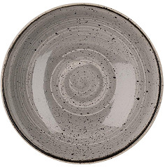  Churchill Assiettes coupes rondes Stonecast Peppercorn Grey 220mm (Lot de 12) 