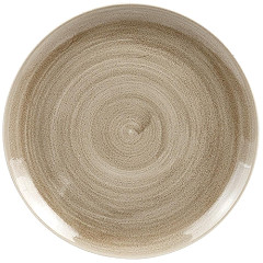  Churchill Assiettes rondes Stonecast Patina Antique Taupe 288mm (Lot de 10) 