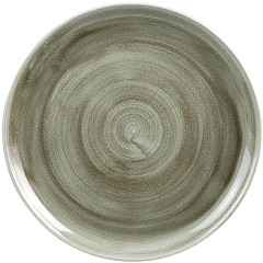  Churchill Assiettes rondes Stonecast Patina Antique Green 324mm (Lot de 6) 
