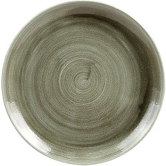  Churchill Assiettes rondes Stonecast Patina Antique Green 260mm (Lot de 12) 