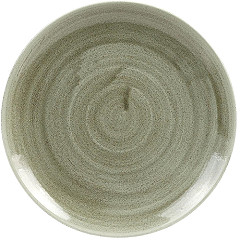  Churchill Assiettes rondes Stonecast Patina Antique Green 217mm (Lot de 12) 