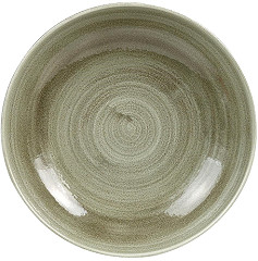  Churchill Assiettes coupes rondes Stonecast Patina Antique Green 248mm (Lot de 12) 