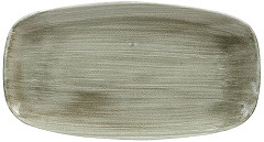  Churchill Assiettes oblongues Stonecast Patina Antique Green 355mm (Lot de 6) 