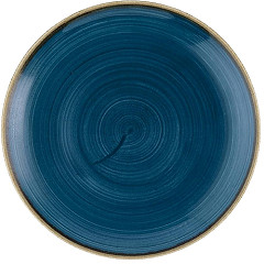  Churchill Assiettes rondes Stonecast Java Blue Evolve 220mm (Lot de 12) 