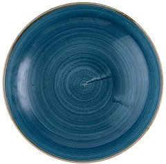  Churchill Assiettes coupe ronde Stonecast Java Blue Evolve 247mm (Lot de 12) 