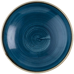  Churchill Assiettes coupe ronde Stonecast Java Blue 184mm (Lot de 12) 