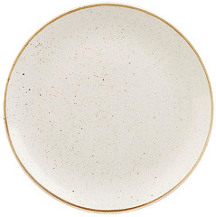  Churchill Assiettes rondes Stonecast Barley White 228mm (Lot de 12) 