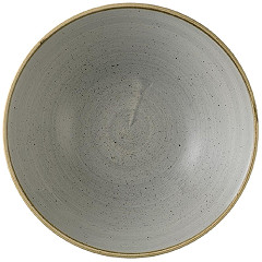  Churchill Assiettes creuses rondes Stonecast Grey 205mm (Lot de 6) 