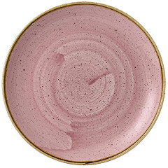  Churchill Assiettes rondes Stonecast Petal Pink 228mm (Lot de 12) 