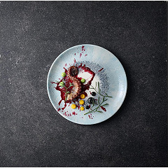  Churchill Assiettes rondes Studio Prints Fusion Blue 217mm (Lot de 12) 