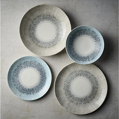  Churchill Assiettes coupes rondes Studio Prints Fusion Grey 248mm (Lot de 12) 