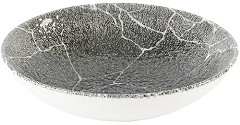  Churchill Assiettes coupes rondes Studio Prints Kintsugi Quartz Black 182mm (Lot de 12) 
