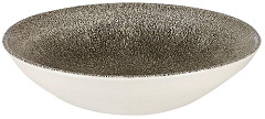  Churchill Assiettes coupe ronde Studio Prints Raku Quartz Black 182mm (Lot de 12) 
