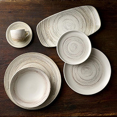  Churchill Assiettes coupes rondes Elements Dune 184mm (Lot de 12) 