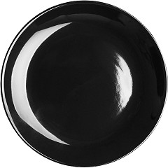  Olympia Assiettes creuses Caf&eacute; noires 205mm (lot de 12) 