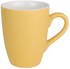  Olympia Mug pastel mat en porcelaine jaune 320ml 