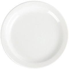  Olympia Assiettes &agrave; bord &eacute;troit blanches 150mm 