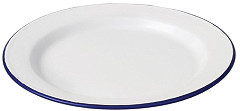  Olympia Assiette plate en acier &eacute;maill&eacute; 300mm lot de 6 