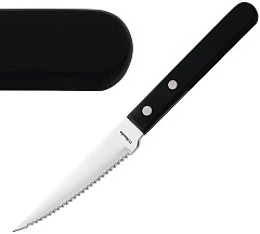  Amefa Couteau &agrave; steak manche noir 217mm 