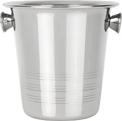  Olympia Seau &agrave; glace en acier inoxydable avec poign&eacute;es et rainures 1050ml 