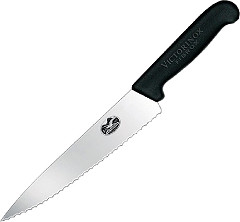  Victorinox Couteau &agrave; d&eacute;couper dent&eacute; Fibrox 22cm 
