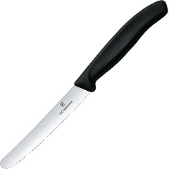  Victorinox Couteau &agrave; tomate dent&eacute; 11cm noir 