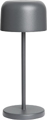  Olympia Lampe de table avec abat-jour rond Lucca grise 200mm 