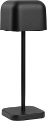  Olympia Lampe de table avec abat-jour carr&eacute; Lucca noire 200mm 