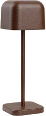  Olympia Lampe de table avec abat-jour carr&eacute; Lucca marron 200mm 
