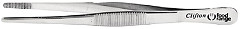  Gastronoble Micro pince inox embouts arrondis 160mm 