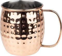  Olympia Mugs en acier inoxydable martel&eacute; Barware 440ml cuivre 