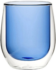  Utopia Verres &agrave; eau double paroi bleus 27 cl (lot de 6) 