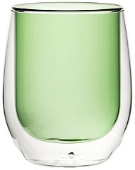  Utopia Verres &agrave; eau double paroi verts 27 cl (lot de 6) 