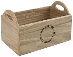  Olympia Porte-condiments en ch&ecirc;ne avec inscription 230mm 