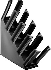  Olympia Porte-gobelets en  polypropylene noir Kristallon 4 emplacements 